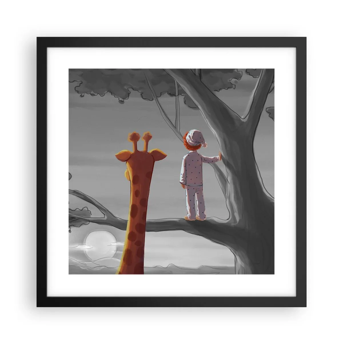 Poster în ramă neagră - Acest lucru se întâmplă cu adevărat - 40x40 cm