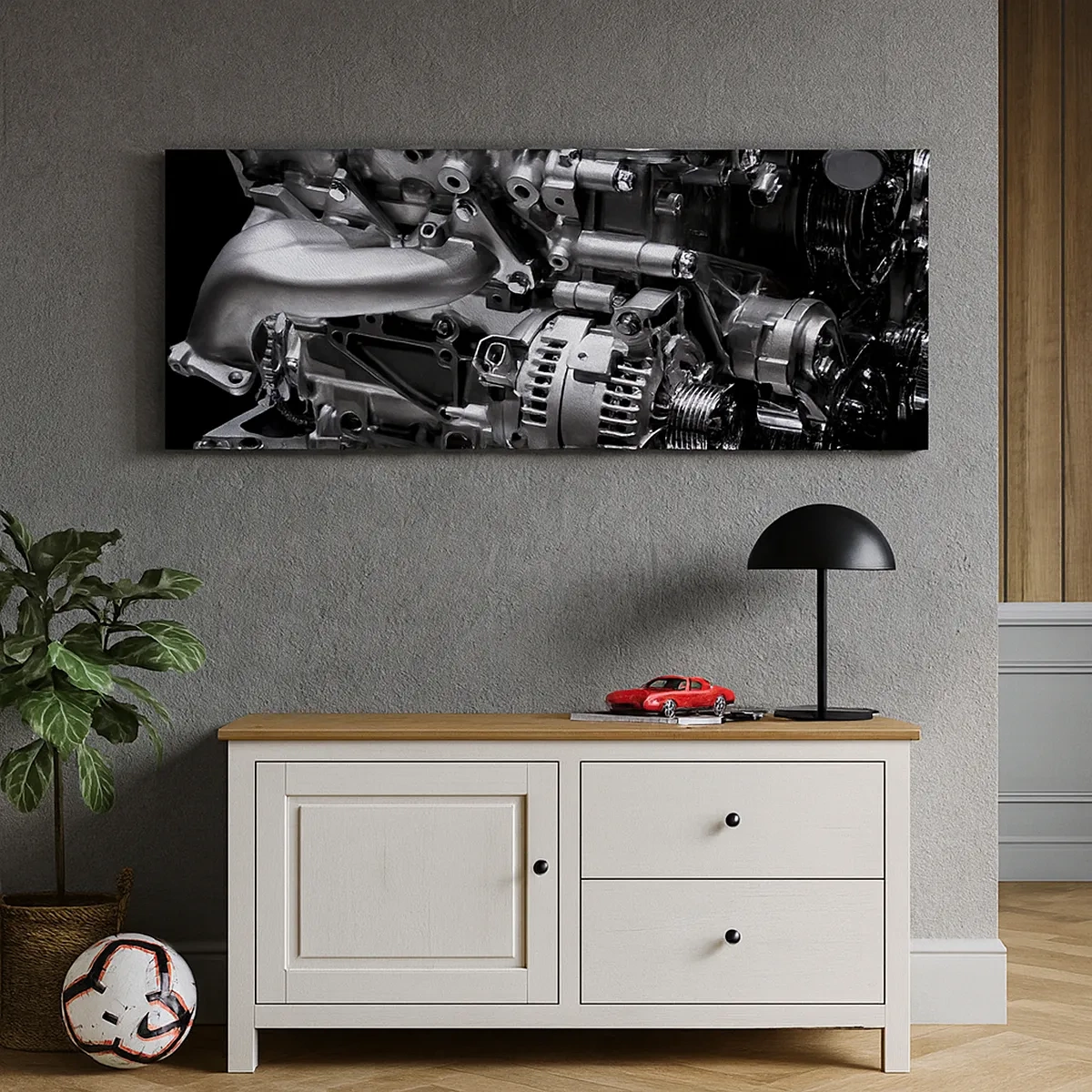 Tablou pe pânză - De oțel, frumos, puternic - 30x30 cm