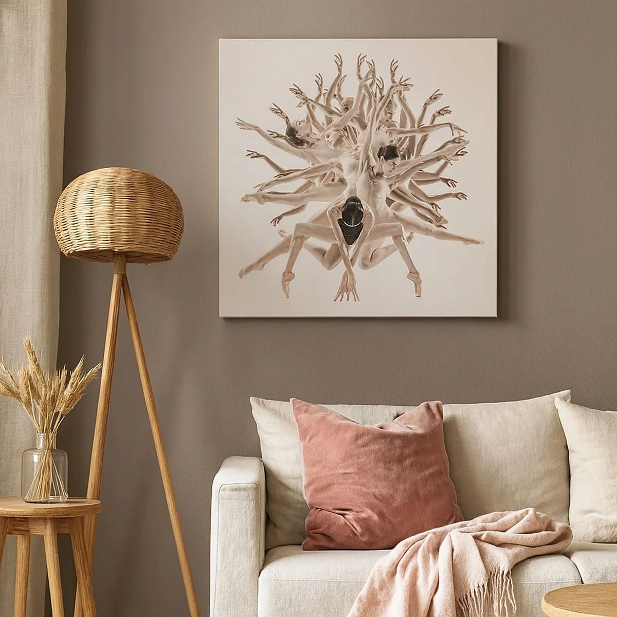 Tablou pe pânză - Înflorirea în dans - 30x30 cm