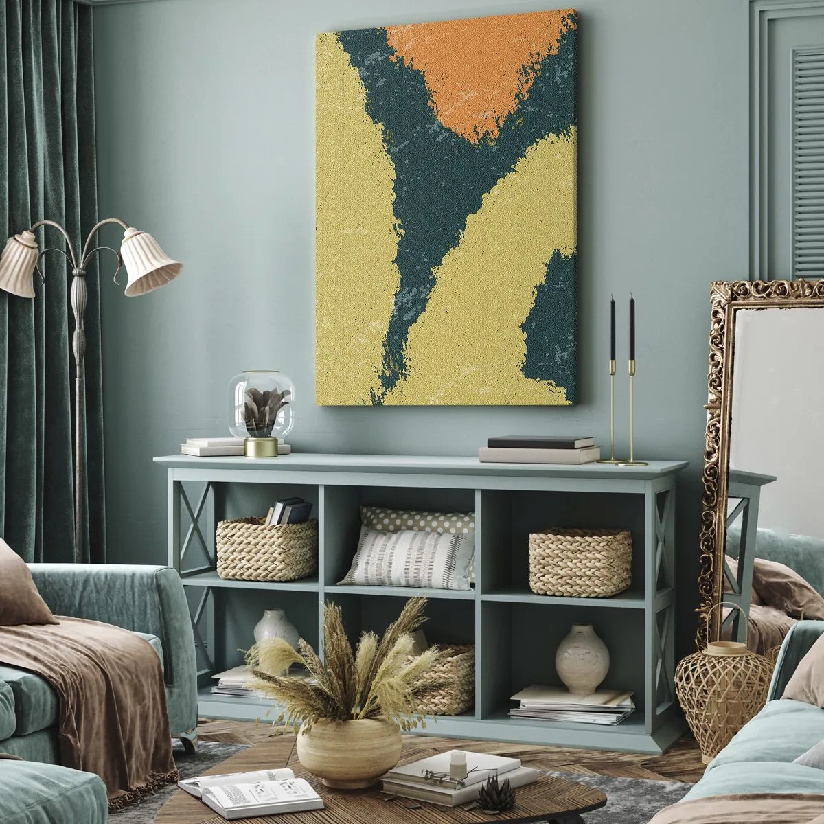 Tablou pe pânză - Abstracție - în slow motion - 65x120 cm