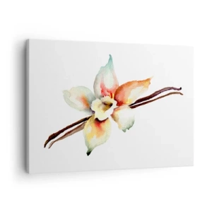 Tablou pe pânză Canvas - Ilustrație florală în acuarelă în culori pastelate - 70x50cm - Dulceața stropită - Decorațiune modernă pentru perete pentru living și dormitor ARTTOR