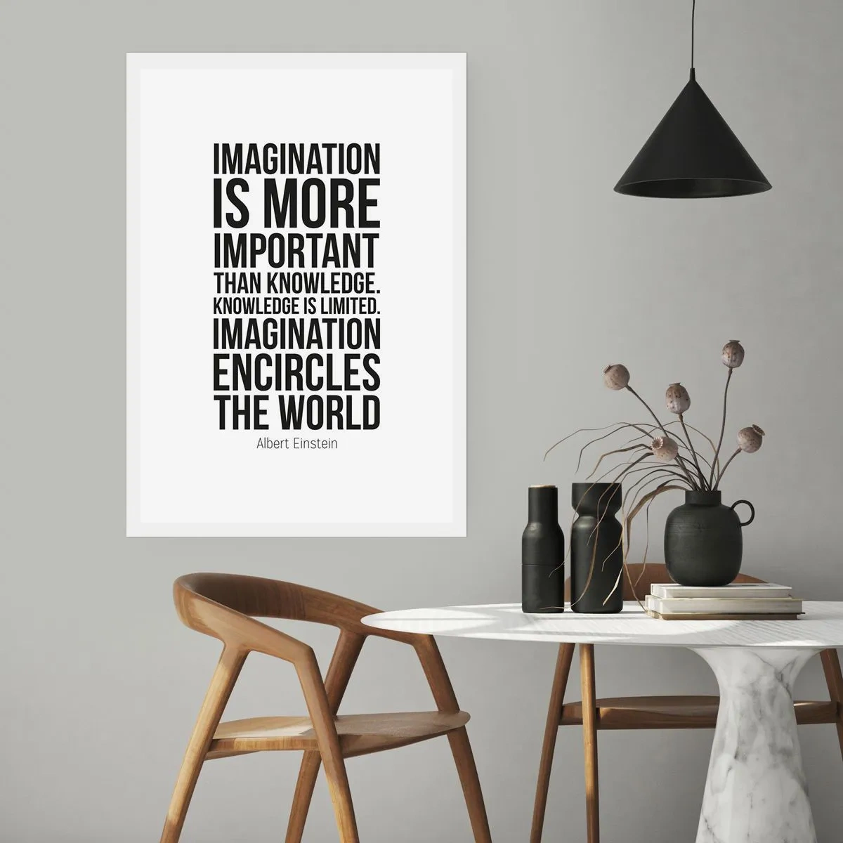 Poster - Einstein despre puterea imaginației - 70x100 cm