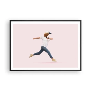 Poster în ramă neagră - Un strop de absurditate - 100x70 cm