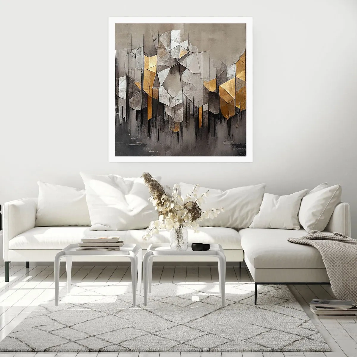 Poster - Compoziție de gheață și lumină - 30x30 cm