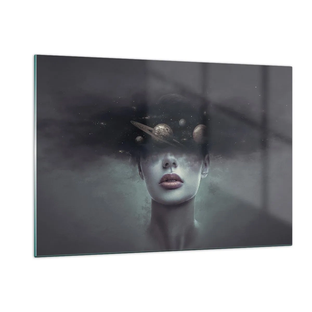 Tablou pe sticlă - Și planetele o iau razna... - 120x80 cm