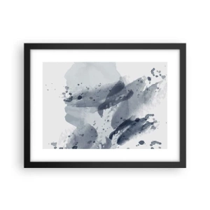 Poster în ramă neagră - Un studiu al naturii de apă - 40x30 cm