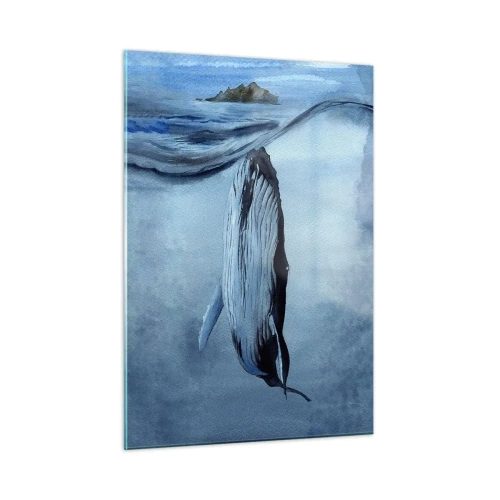 Tablou pe sticlă - Cele două lumi din nord - 50x70 cm