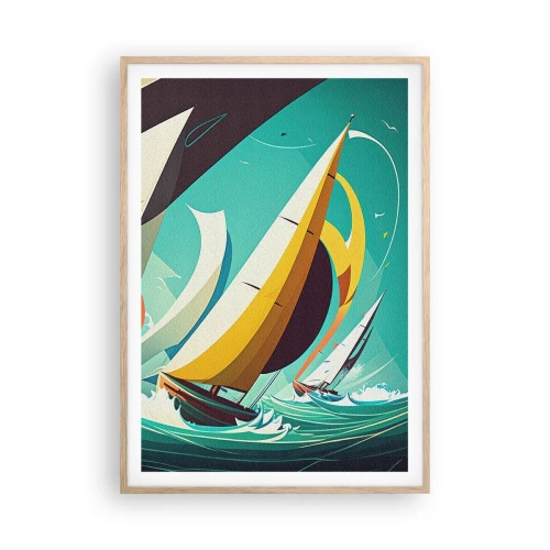 Poster în ramă de stejar deschis - Voinici și învingători - 70x100 cm