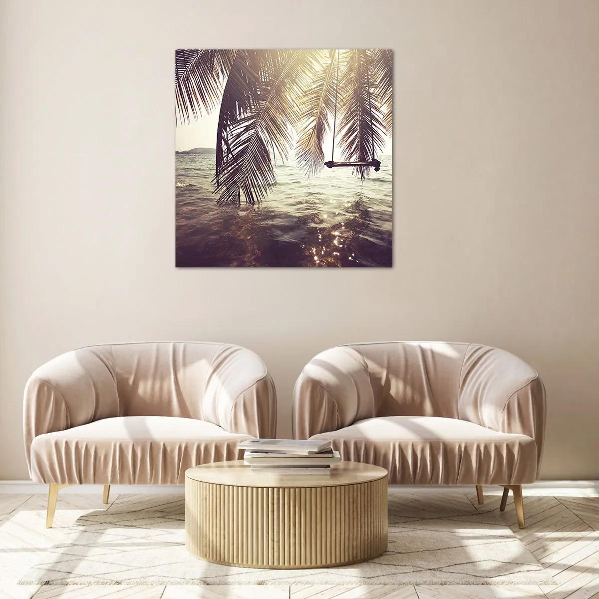 Tablou pe sticlă - Poți să te dai în vânt după pofta inimii tale - 50x50 cm