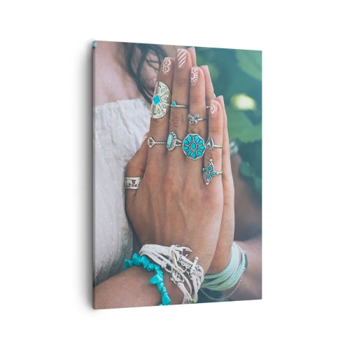 Tablou pe pânză - Bine ați venit în centrul ființei - 50x70 cm