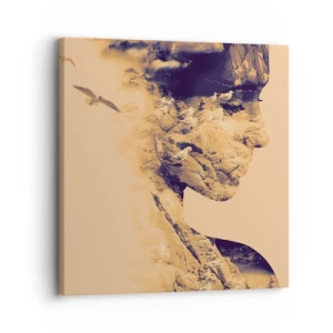 Tablou pe pânză - Frumoasă prin natura - 30x30 cm