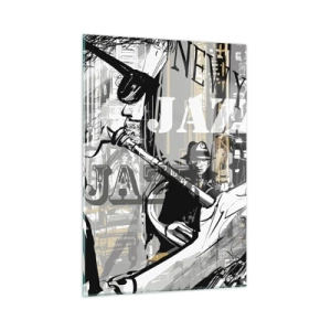 Tablou pe sticlă - În ritmul New York-ului - 50x70 cm