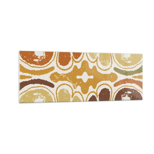 Tablou pe sticlă - Abstracție sentimentală - 140x50 cm