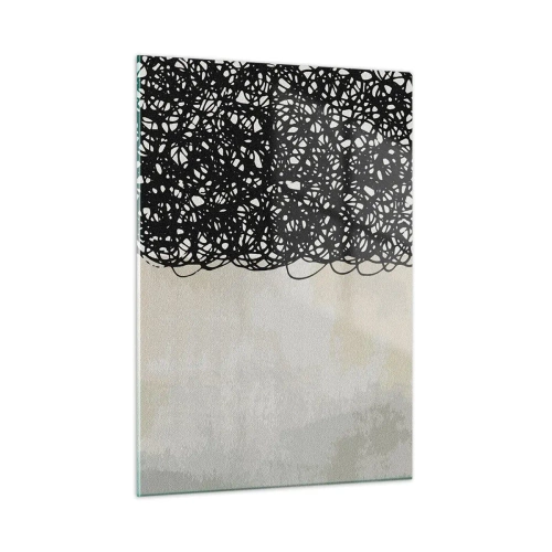 Tablou pe sticlă - Abstracție înfășurată - 50x70 cm