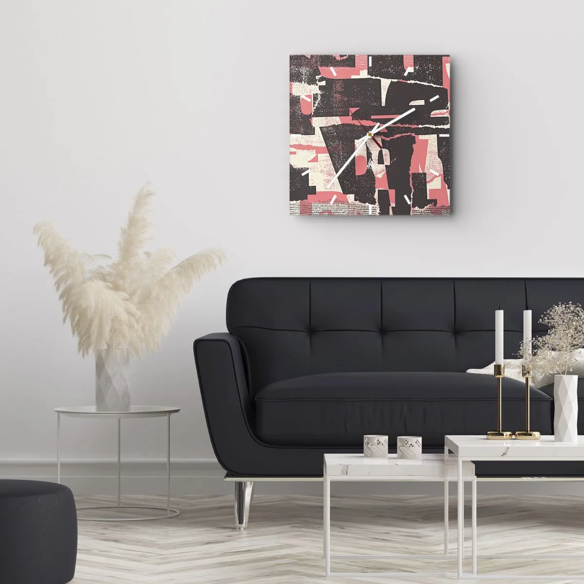 Ceas de perete - Ceas pe sticlă - Toată această agitație - 30x30 cm