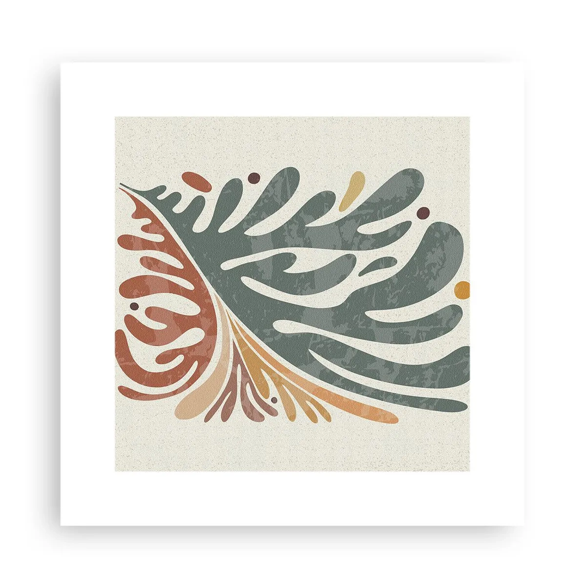 Poster - Frunză multicoloră - 30x30 cm