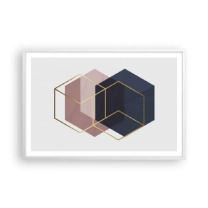 Poster în ramă albă - Puterea simplității - 91x61 cm