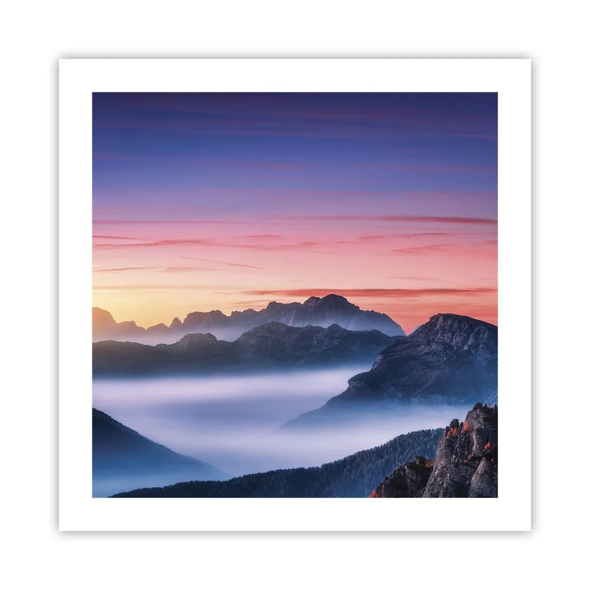 Poster - Peste văi - 50x50 cm