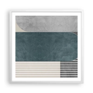 Poster în ramă albă - Compoziție de nivel - 60x60 cm