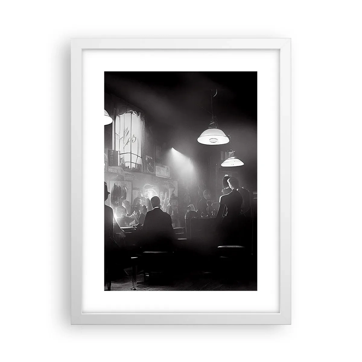 Poster în ramă albă - În stil jazz - 30x40 cm