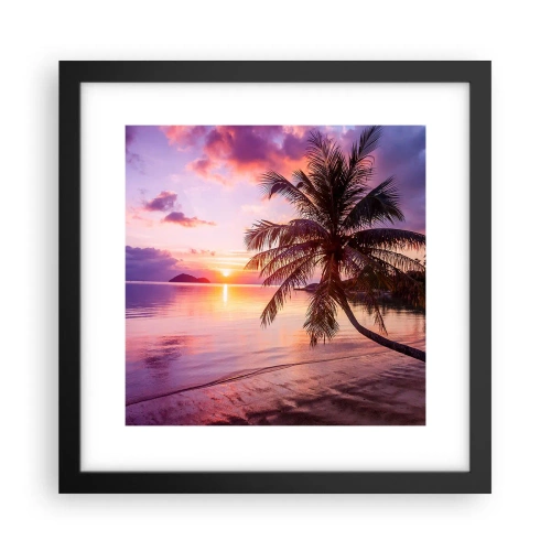 Poster în ramă neagră - Euforie până la orizont - 30x30 cm