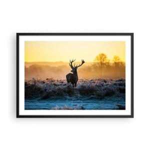 Poster în ramă neagră - Încoronat pe domeniul său - 70x50 cm