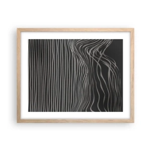 Poster în ramă de stejar deschis - Ritm și accent - 50x40 cm