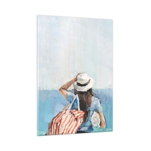 Tablou pe sticlă - Bine ați venit în concediu - 50x70 cm