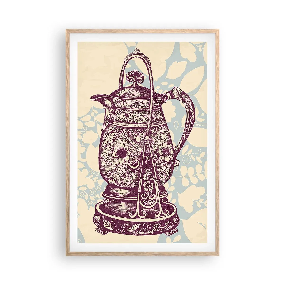 Poster în ramă de stejar deschis - Frumusețea vieții de zi cu zi - 61x91 cm