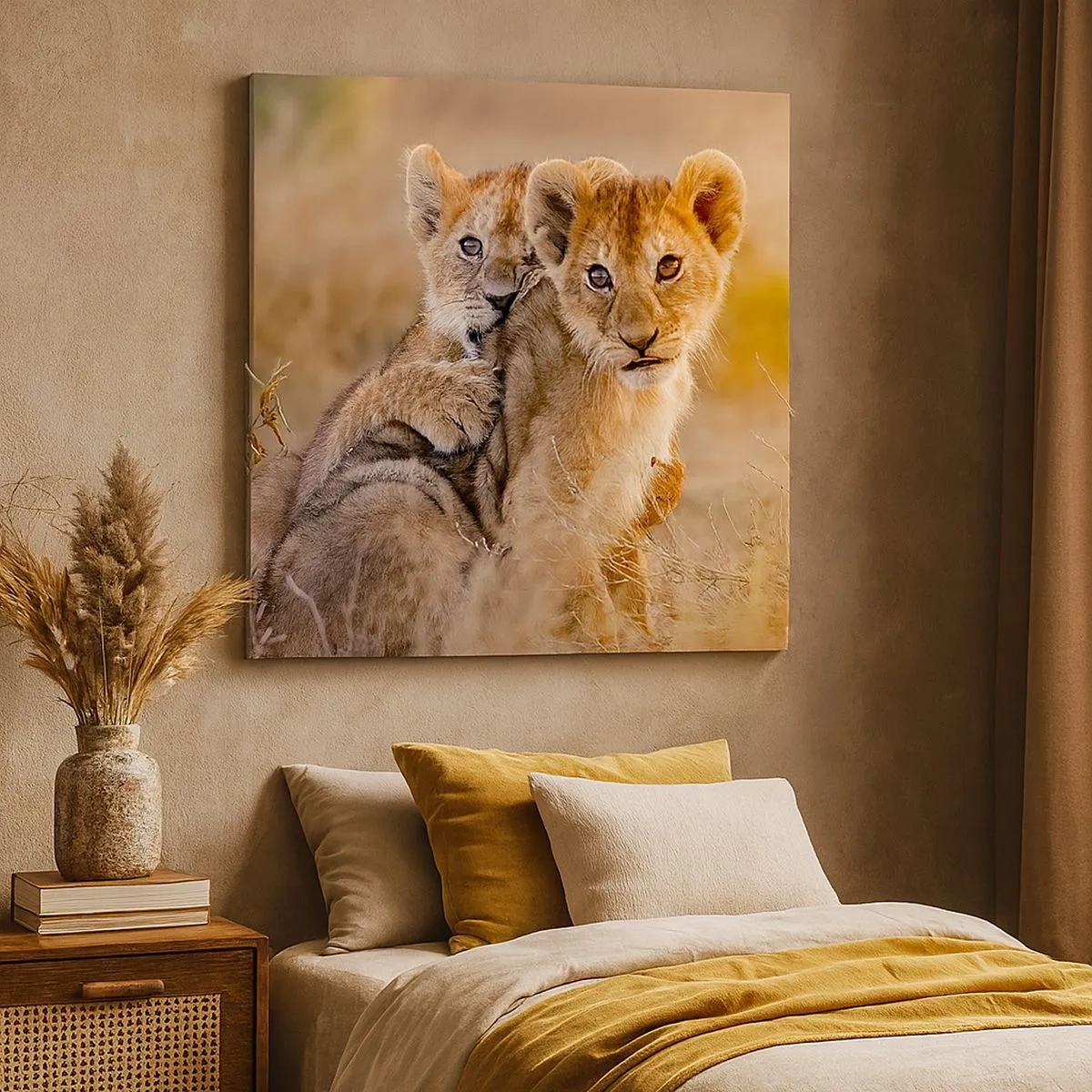 Tablou pe pânză - Nu deranjați! Ne distrăm - 30x30 cm