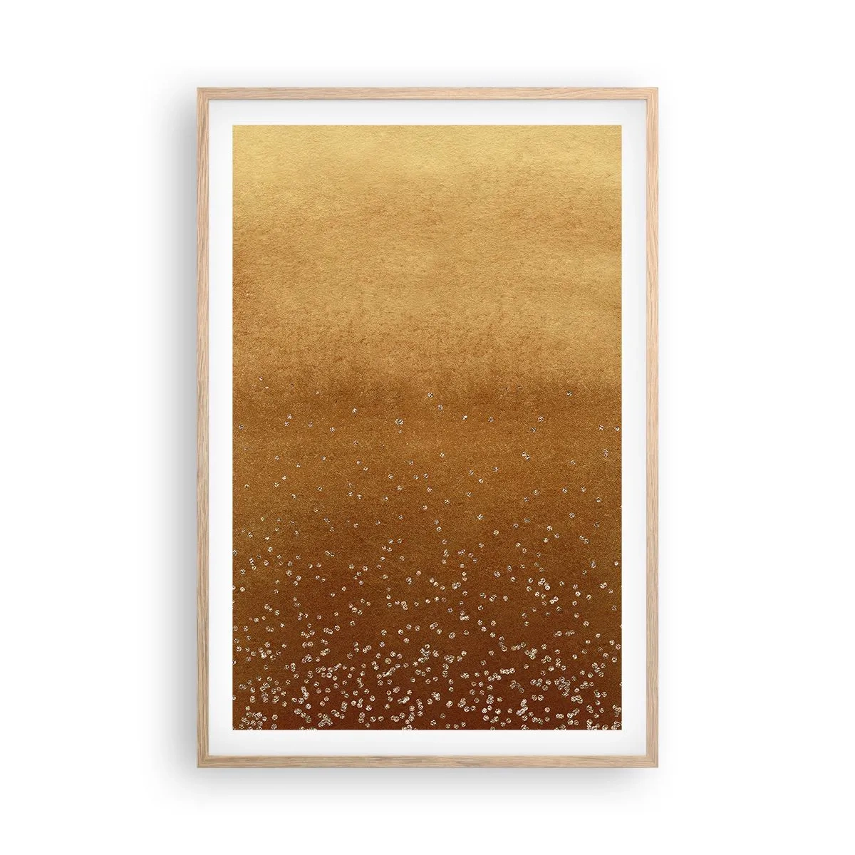 Poster în ramă de stejar deschis - Nașterea luminii - 61x91 cm