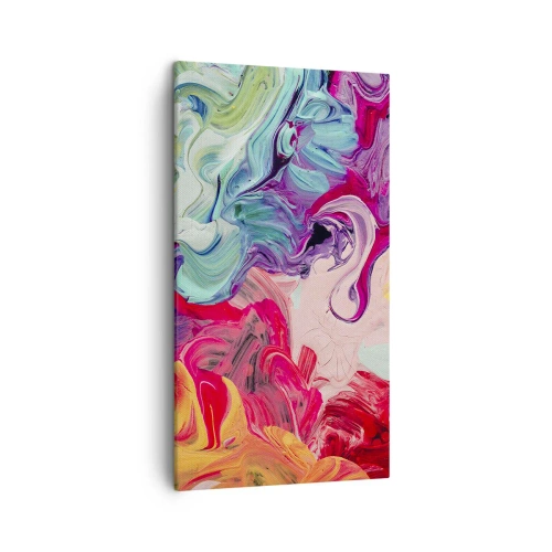 Tablou pe pânză - Nașterea culorii - 45x80 cm