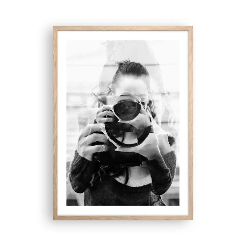 Poster în ramă de stejar deschis - Creator și material - 50x70 cm