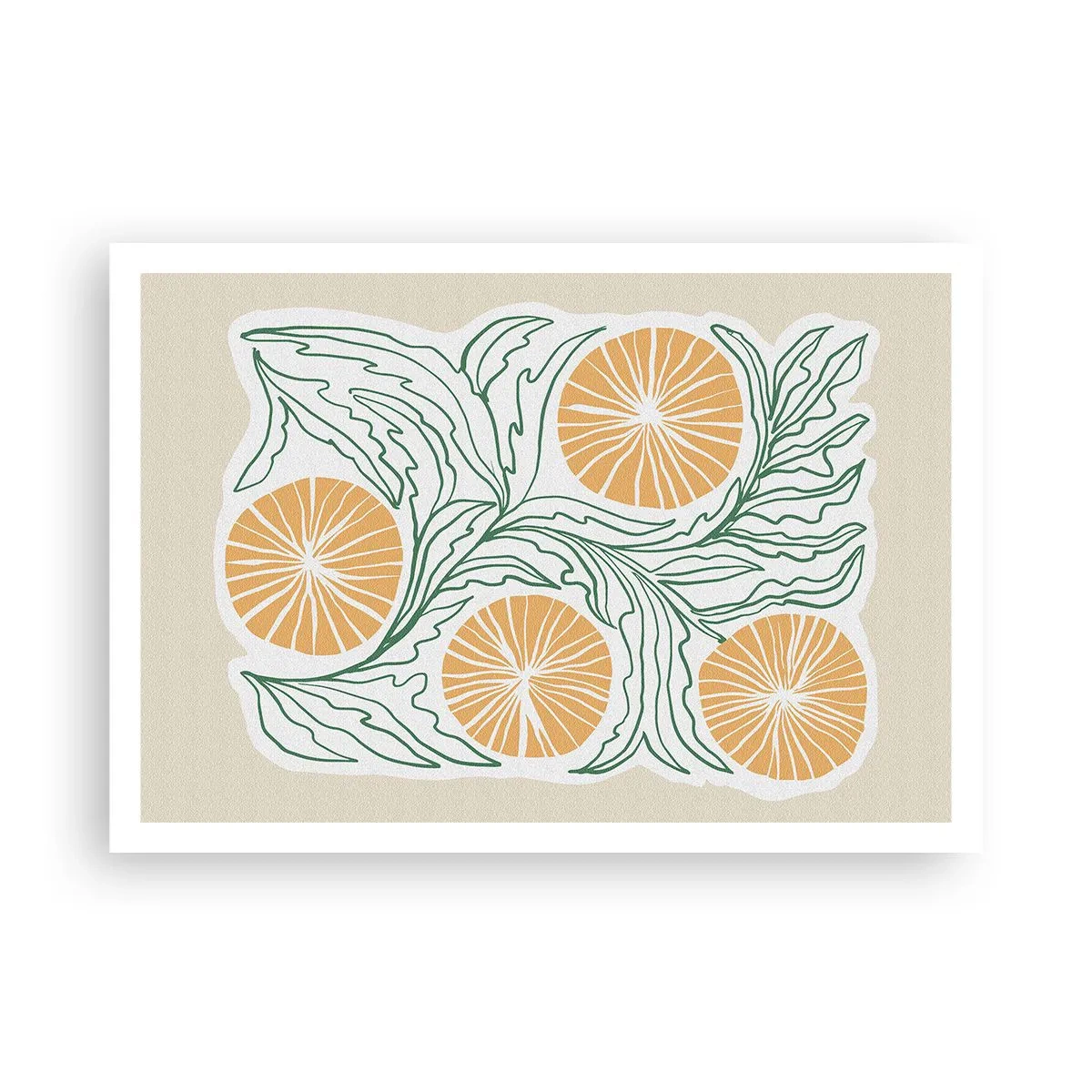 Poster - Etnic cu o notă de abstracție - 100x70 cm