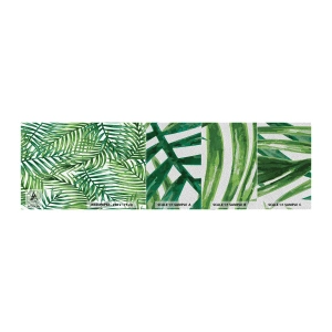 Mostră tapet Premium Sand - Sub bolta verde - Abstracția, Frunza de palmier, Palmier de nuca de cocos - 100x30 cm