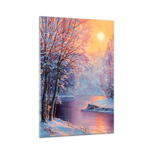 Tablou pe sticlă - Culorile iernii - 80x120 cm