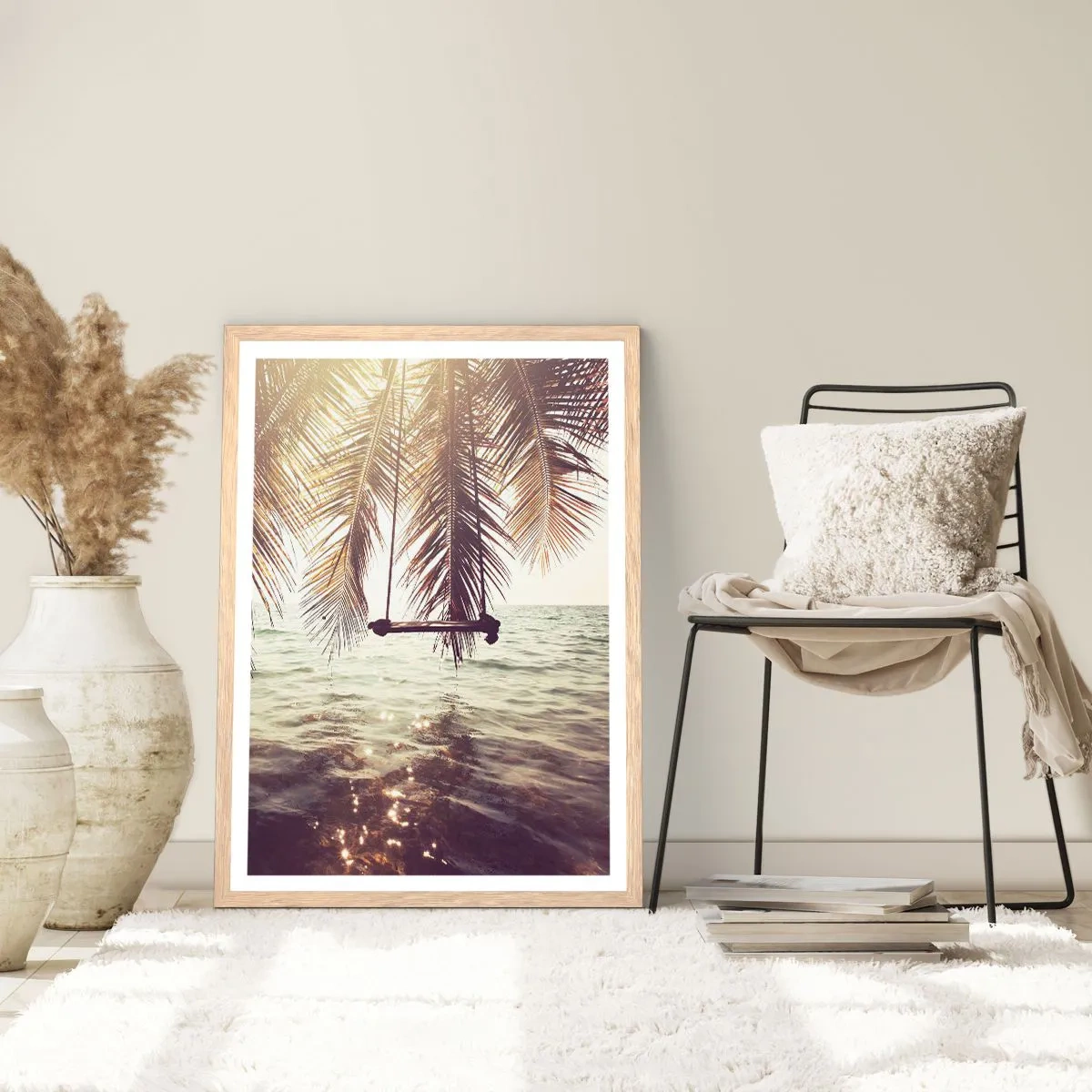 Poster în ramă de stejar deschis - Poți să te dai în vânt după pofta inimii tale - 61x91 cm