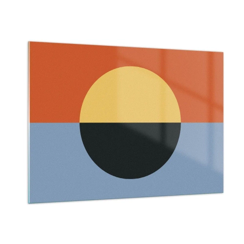 Tablou pe sticlă - O compoziție de căldură și răcoare - 100x70 cm