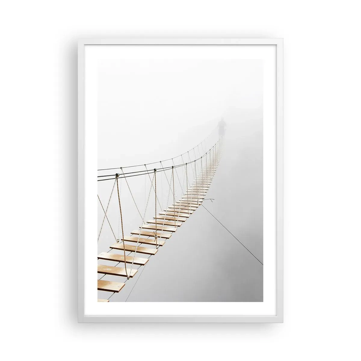 Poster în ramă albă - Unde te va duce? - 50x70 cm