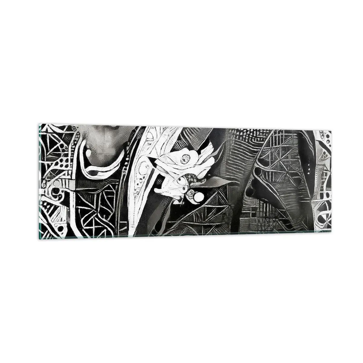 Tablou pe sticlă - Doar un om aparent gri - 90x30 cm