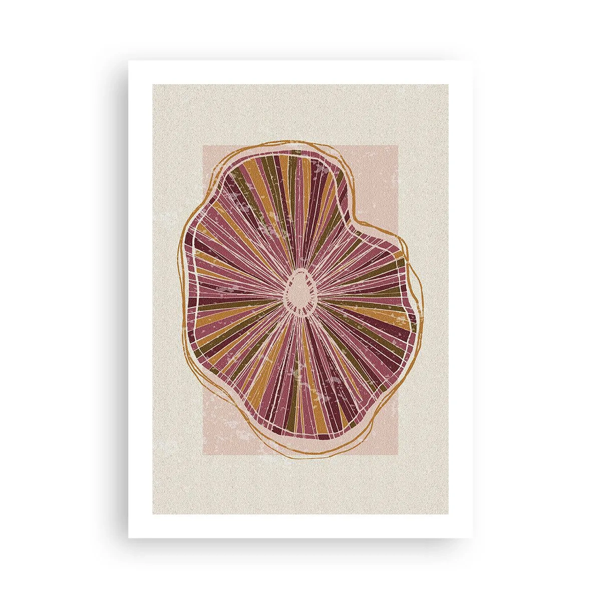 Poster - Abstracția radială - 50x70 cm