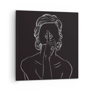 Tablou pe pânză - Frumusețea înflorește în tăcere - 50x50 cm