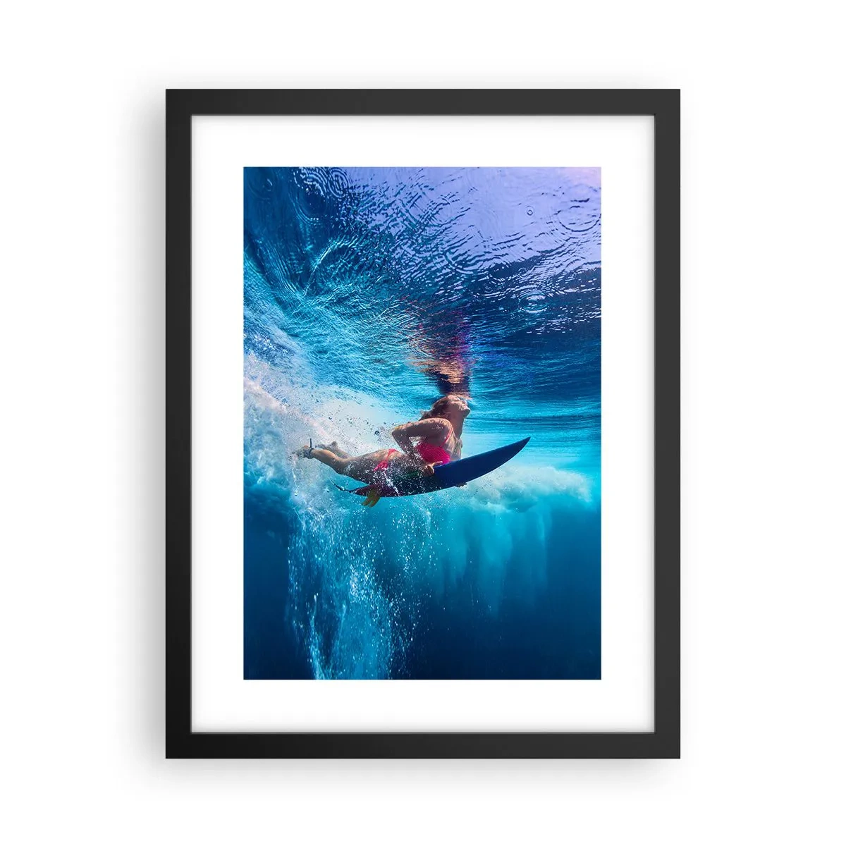Poster în ramă neagră - Profunzimea bucuriei - 30x40 cm
