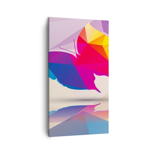 Tablou pe pânză - Curcubeu de fluture - 45x80 cm