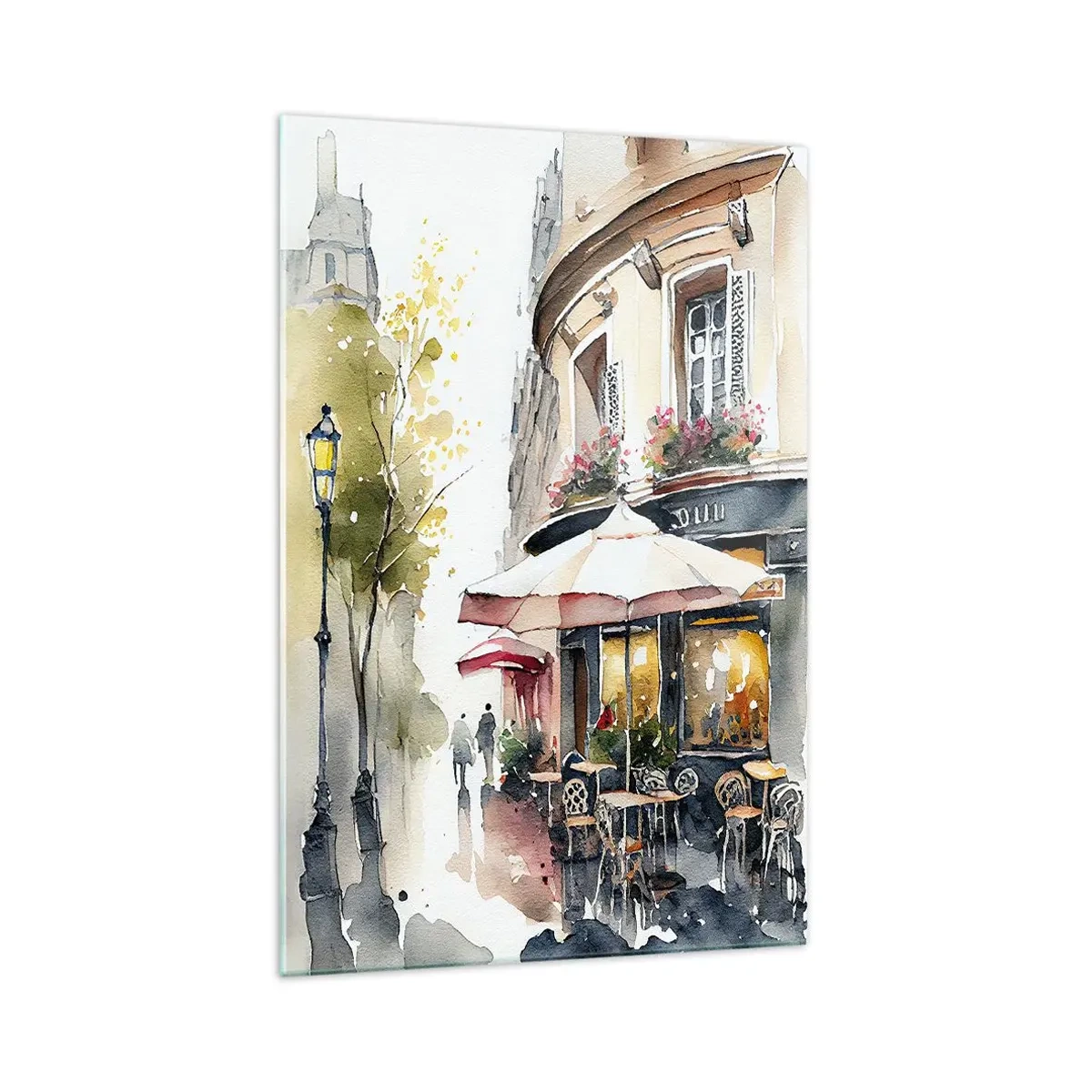 Tablou pe sticlă - Dimineață pariziană - 70x100 cm