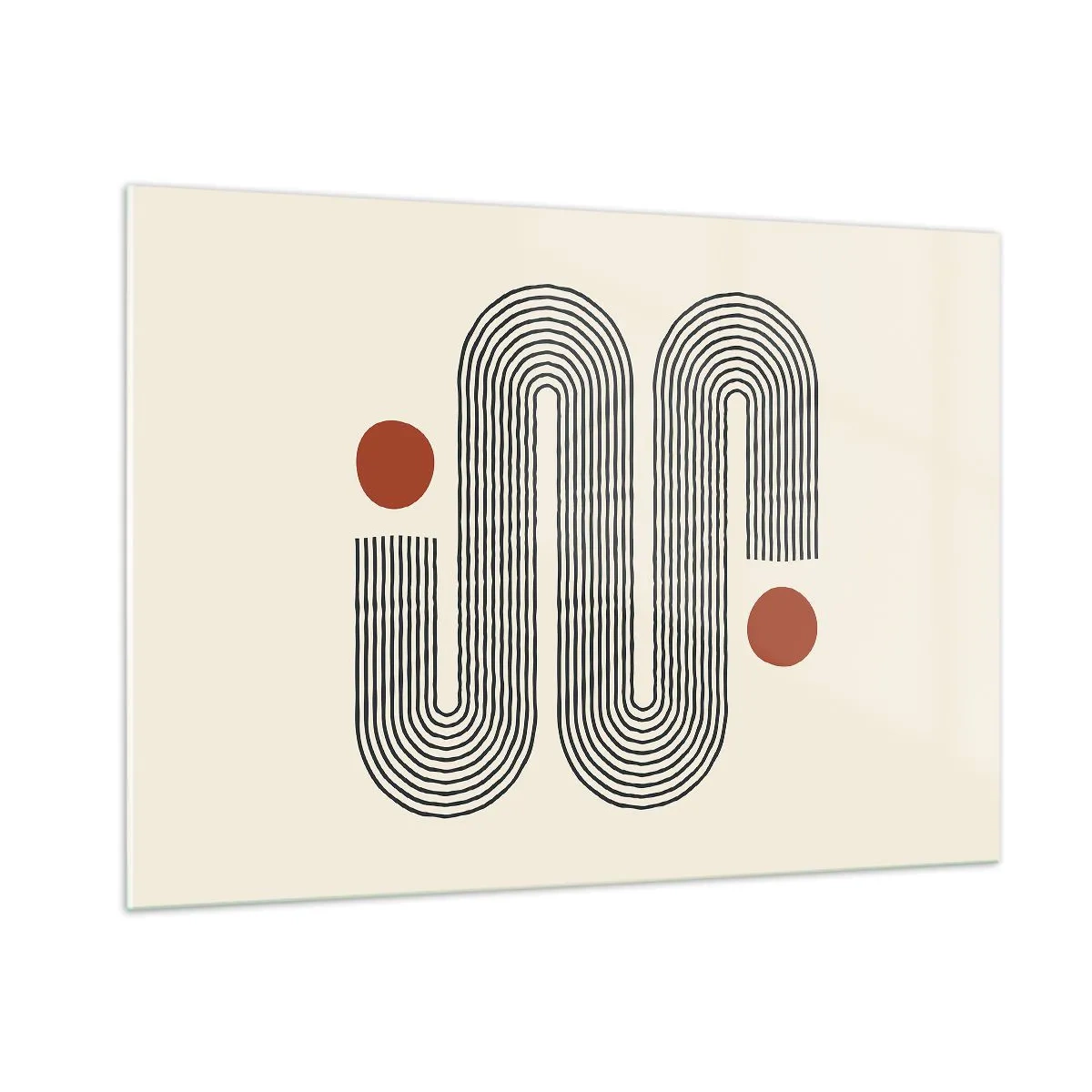 Tablou pe sticlă - De la început până la sfârșit - 100x70 cm