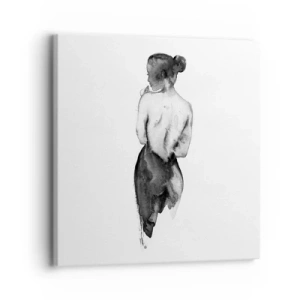 Tablou pe pânză - Cu ea lumea dispare - 30x30 cm