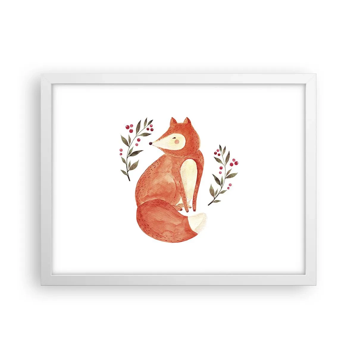 Poster în ramă albă - Micuțul roșcat - 40x30 cm