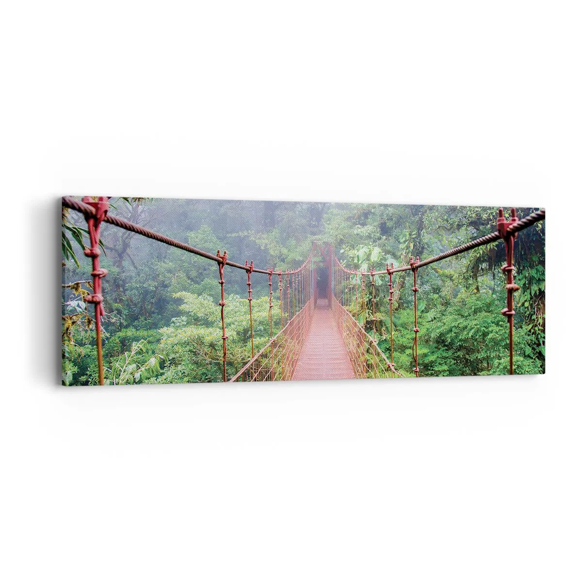 Tablou pe pânză - Suspendat deasupra coroanelor arborilor - 90x30 cm