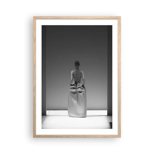 Poster în ramă de stejar deschis - Simplitate sofisticată - 50x70 cm